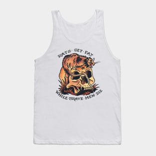 Tattoo skull and rat Tank Top